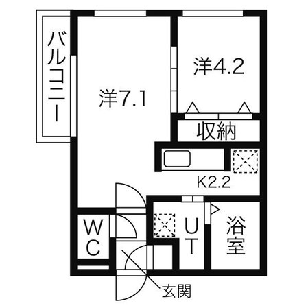 グランリーオ琴似の物件間取画像